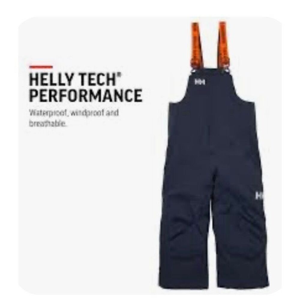 EUC Helly Hansen Navy Blue Snow Bib - Size 134/9